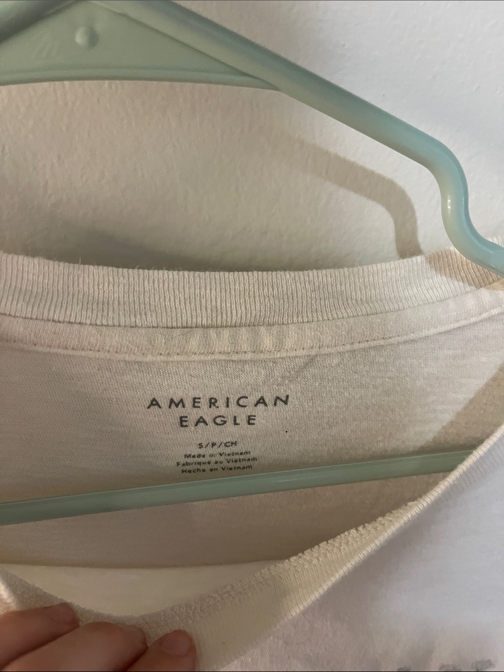 American Eagle Outfitters Cream Short Sleeve Tee with Yellow Daisy Accents - Picture 3 of 3